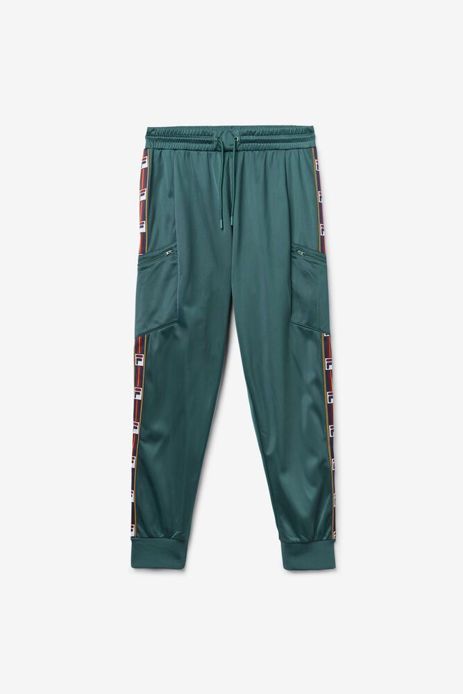 Fila Pants Jaxson Mens Green - India VDQ-543820